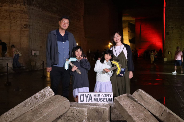 9年前は夫婦で、今回は家族できました!